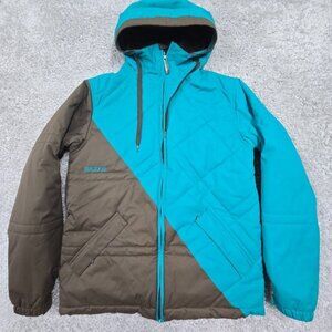Burton Jacket Womens Medium Brown Teal The White Collection